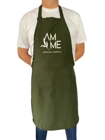 Avental verde personalizado